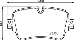 Set placute frana Brembo P 85 161