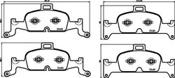 Set placute frana Brembo P 85 164