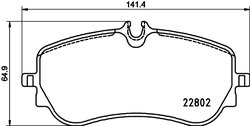 Set placute frana Brembo P 85 172