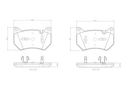 Set placute frana Brembo P 85 181