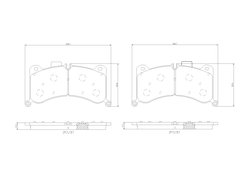 SET PLACUTE FRANA BREMBO P 85 183 - Compatibil cu AUDI