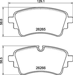 Set placute frana Brembo P 85 185