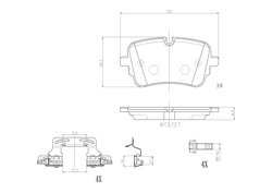 Set placute frana Brembo P 85 190