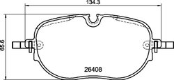 SET PLACUTE FRANA BREMBO P 85 195 - Compatibil cu CUPRA, VW