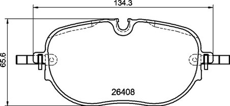 Set placute frana Brembo P 85 195