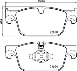 Set placute frana Brembo P 86 028