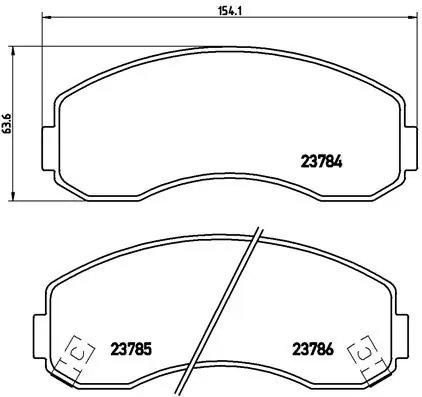Set placute frana Brembo P 99 003