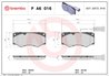 SET PLACUTE FRANA BREMBO P A6 016 - Compatibil cu IVECO, OPTARE