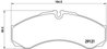 Set placute frana Brembo P A6 017