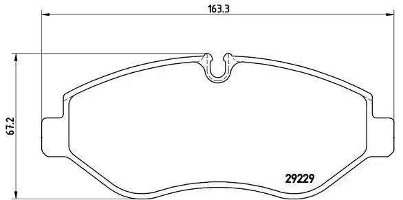 SET PLACUTE FRANA BREMBO P A6 026 - Compatibil cu IVECO
