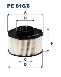 FILTRU COMBUSTIBIL FILTRON PE 816/6 - Compatibil cu CITROEN, DS, FIAT, OPEL, PEUGEOT, TOYOTA, VAUXHALL