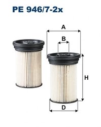 FILTRU COMBUSTIBIL FILTRON PE 946/7-2X - Compatibil cu CHEVROLET, OPEL, VAUXHALL