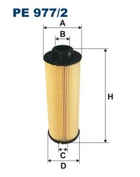 FILTRU COMBUSTIBIL FILTRON PE 977/2 - Compatibil cu MAN, NEOPLAN