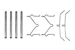Set accesorii placute frana TRW PFK208