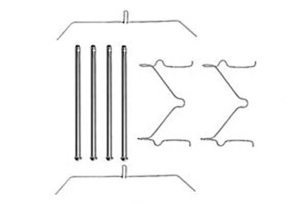 Set accesorii placute frana TRW PFK290