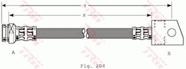 Furtun frana TRW PHA347