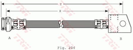 Furtun frana TRW PHA347