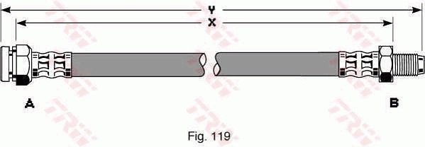 FURTUN FRANA TRW PHB300 - Compatibil cu FIAT, LANCIA