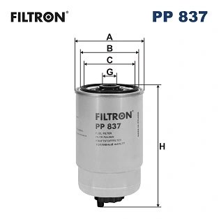 Filtru combustibil Filtron PP 837