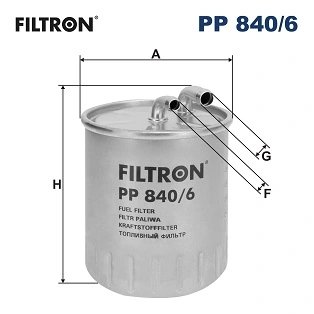FILTRU COMBUSTIBIL FILTRON PP 840/6 - Compatibil cu CHRYSLER, MERCEDES-BENZ