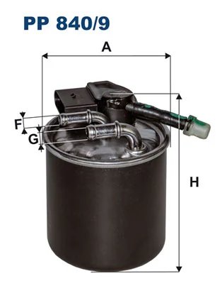 FILTRU COMBUSTIBIL FILTRON PP 840/9 - Compatibil cu MERCEDES-BENZ