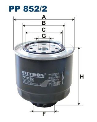 FILTRU COMBUSTIBIL FILTRON PP 852/2 - Compatibil cu MITSUBISHI