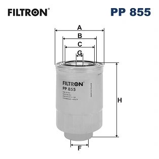 FILTRU COMBUSTIBIL FILTRON PP 855 - Compatibil cu FORD, MAZDA, METROCAB, NISSAN, TOYOTA, VW