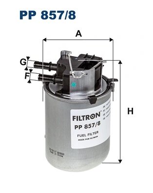 FILTRU COMBUSTIBIL FILTRON PP 857/8 - Compatibil cu NISSAN