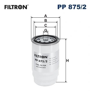 FILTRU COMBUSTIBIL FILTRON PP 875/2 - Compatibil cu HYUNDAI, KIA