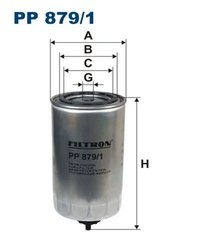 FILTRU COMBUSTIBIL FILTRON PP 879/1 - Compatibil cu ASTRA, CASE IH, GINAF, HEULIEZ, IRISBUS, IVECO, KAROSA, LANDINI, NEW HOLLAND