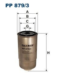 FILTRU COMBUSTIBIL FILTRON PP 879/3 - Compatibil cu IVECO, JEEP, MULTICAR, NEW HOLLAND, OTOKAR