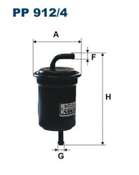 FILTRU COMBUSTIBIL FILTRON PP 912/4 - Compatibil cu SUZUKI