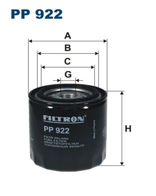 FILTRU COMBUSTIBIL FILTRON PP 922 - Compatibil cu MAZDA