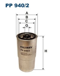 FILTRU COMBUSTIBIL FILTRON PP 940/2 - Compatibil cu BMW, LAND ROVER, MG, ROVER