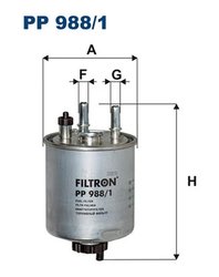 Filtru combustibil Filtron PP 988/1