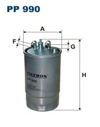FILTRU COMBUSTIBIL FILTRON PP 990 - Compatibil cu OPEL, VAUXHALL
