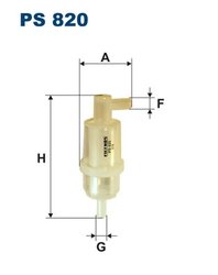 FILTRU COMBUSTIBIL FILTRON PS 820 - Compatibil cu DAEWOO, MERCEDES-BENZ, PUCH, SSANGYONG