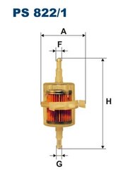 FILTRU COMBUSTIBIL FILTRON PS 822/1 - Compatibil cu FIAT