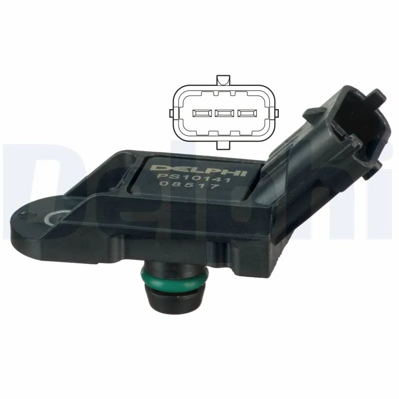 SENZOR PRESIUNE SUPRAALIMENTARE DELPHI PS10141 - Compatibil cu ABARTH, ALFA ROMEO, FIAT, FORD, LANCIA, NISSAN, OPEL, RENAULT, SM