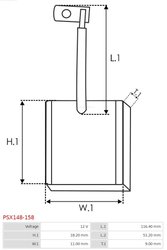 PERIE ELECTROMOTOR AS-PL PSX148-158 - Piesa auto compatibila cu mai multe marci