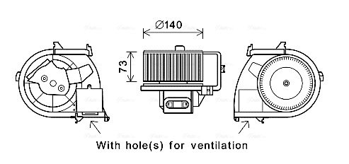 Ventilator habitaclu Ava Quality Cooling RT8594