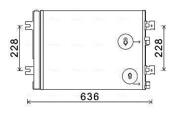 RADIATOR CLIMATIZARE AVA QUALITY COOLING RTA5467D - Compatibil cu DACIA, LADA, RENAULT