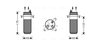 USCATOR AER CONDITIONAT AVA QUALITY COOLING RTD446 - Compatibil cu RENAULT