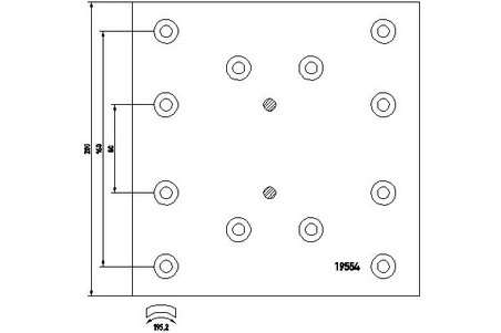 Set garnituri de frictiune frana tambur DON RW2912S7141