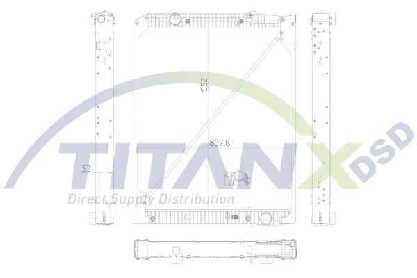 Radiator racire motor TITANX RX119001