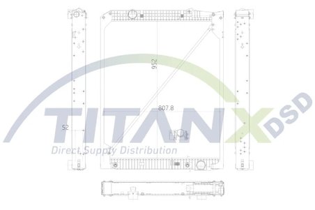Radiator racire motor TITANX RX119001