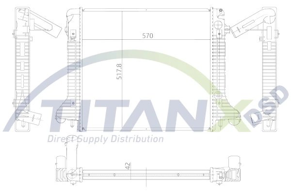 RADIATOR RACIRE MOTOR TITANX RX119005 - Compatibil cu MERCEDES-BENZ