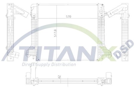 RADIATOR RACIRE MOTOR TITANX RX119005 - Compatibil cu MERCEDES-BENZ