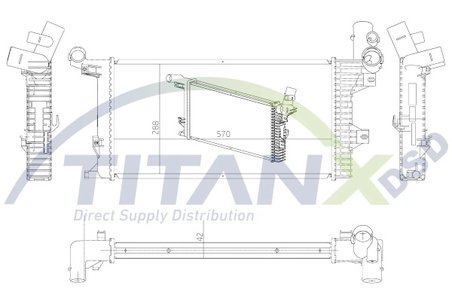 Radiator racire motor TITANX RX119006