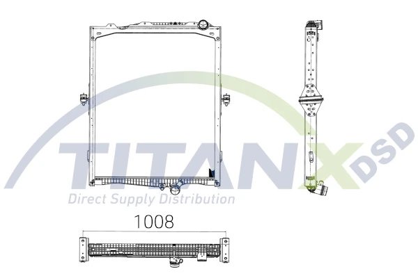 Radiator racire motor TITANX RX129010